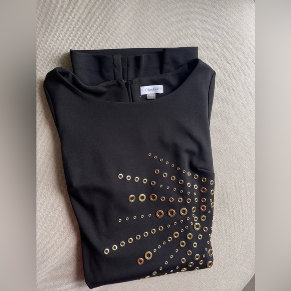 Calvin Klein Black Pullover Dress Size 10-Fits like 8 - Picture 8 of 8